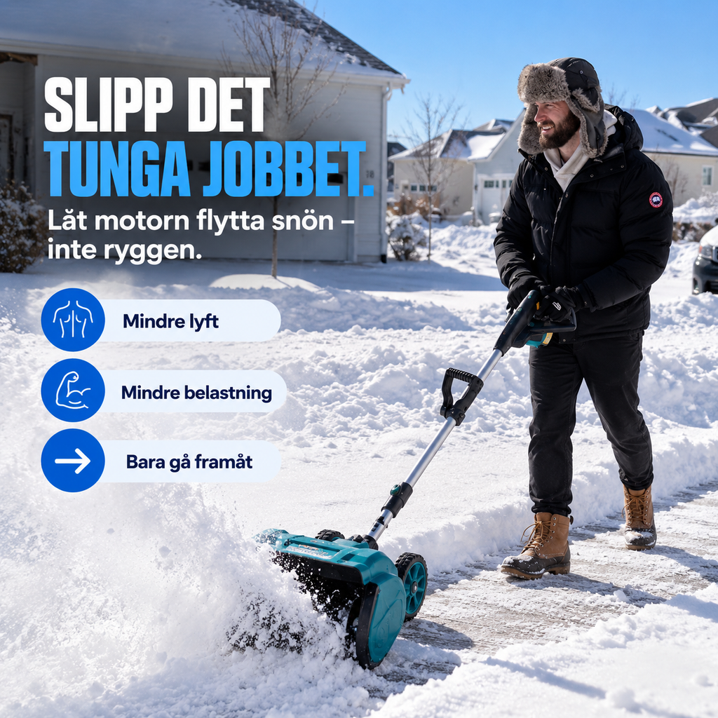 SnöFri™ – Batteridriven Snöskyffel