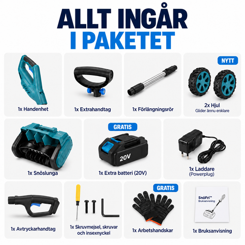 SnöFri™ – Batteridrevet sneskovl